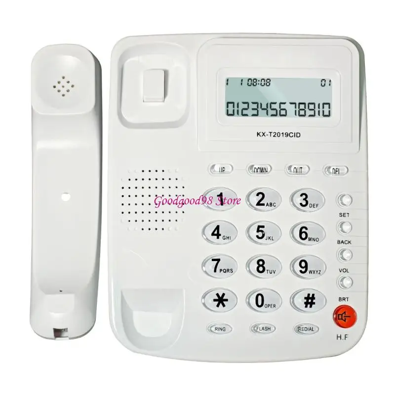 

Corded Telephone Basic Landline Phone for Seniors Analog Home Phone with Call Display Small Desk Guest Room Telephone
