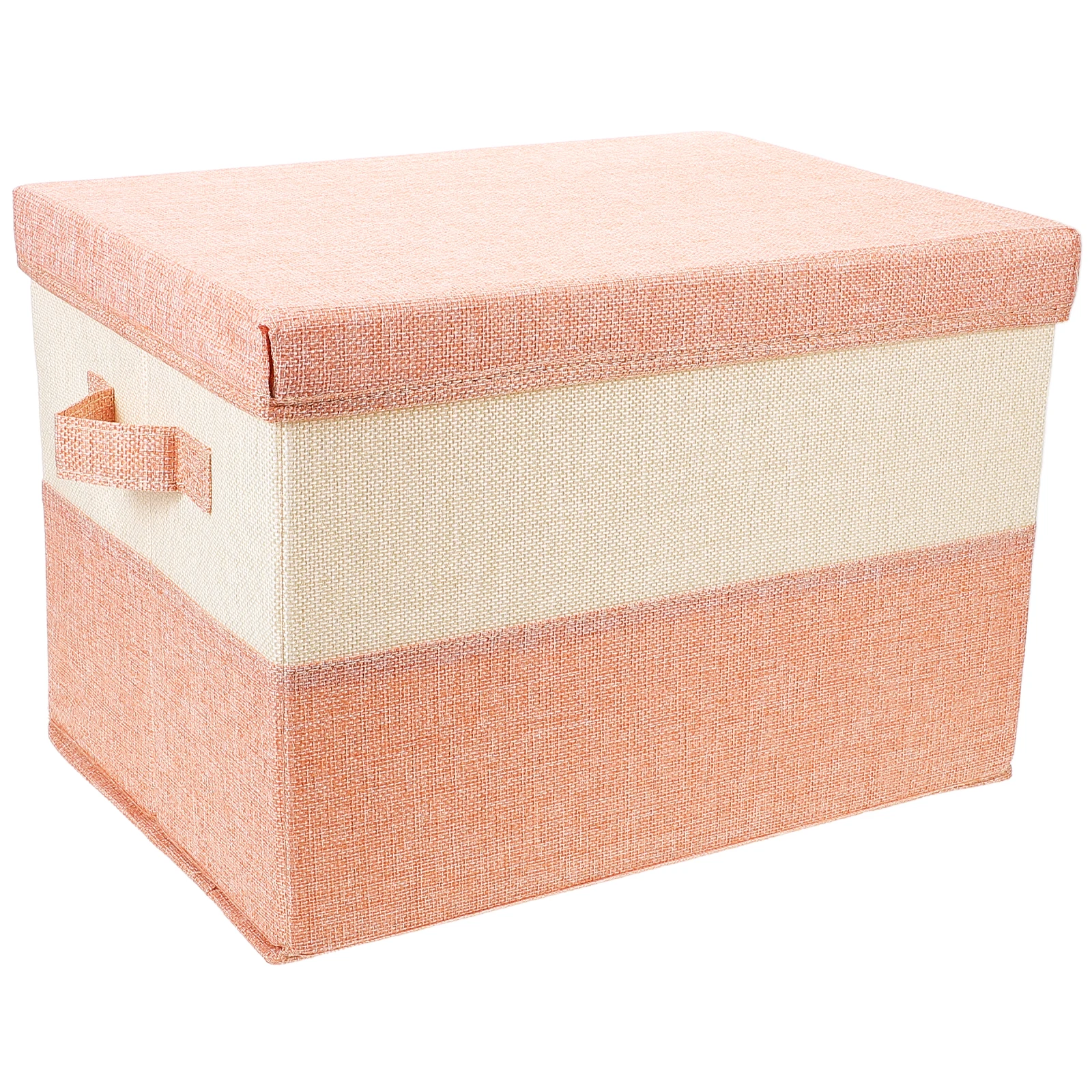 

Linen Storage Basket 37x27x26cm Foldable Cloth Container Box for Clothes Home Office Kitchen Bathroom Bedroom Multipurpose