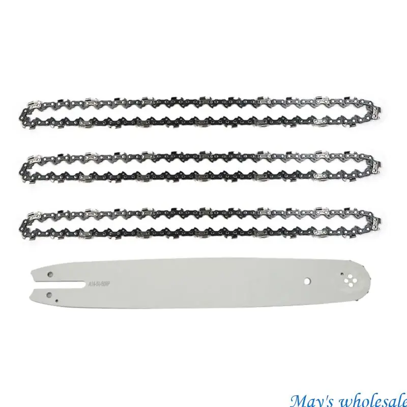 Replacement Guide Bar with Mounting Slot and Holes, Continuous Cutting Chain Components for MS170 and MS180 Models 448A