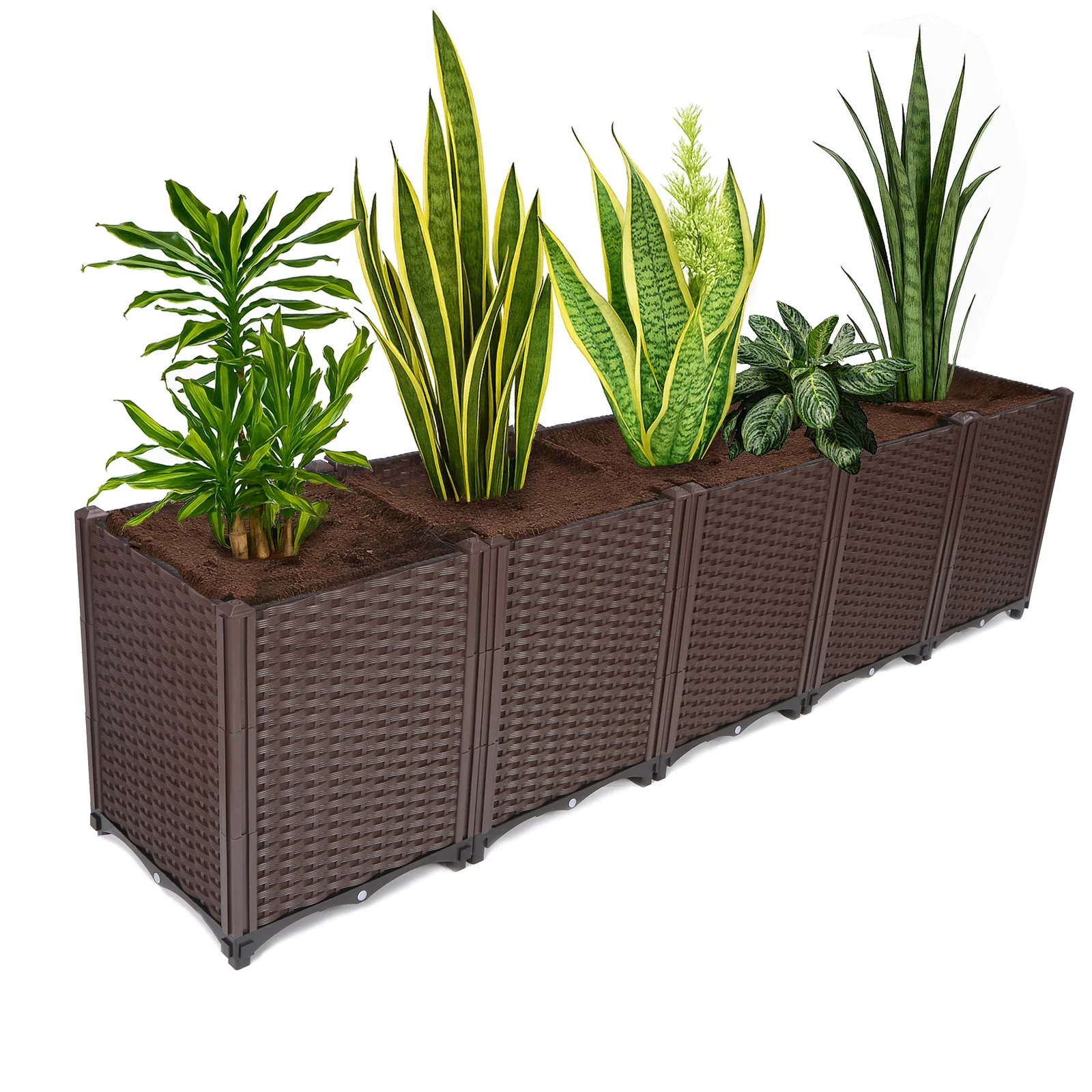

Large Planters Elevated Garden Boxes Planter Box for Garden Patio Balcony Deck To Planting Flowers