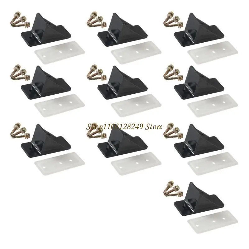 10 عبوات/مجموعة من واقيات الثلج على السقف المعدني مصممة بحشية ختم من النيوبرين ومسامير عالية الجودة تحمي من انزلاق الثلج #4