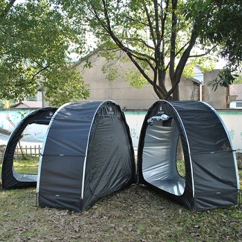 연결 가능한 야외 자전거 보관 텐트, 자전거 텐트, 자전거 오토바이 보관 창고, 방수 야외 2 개