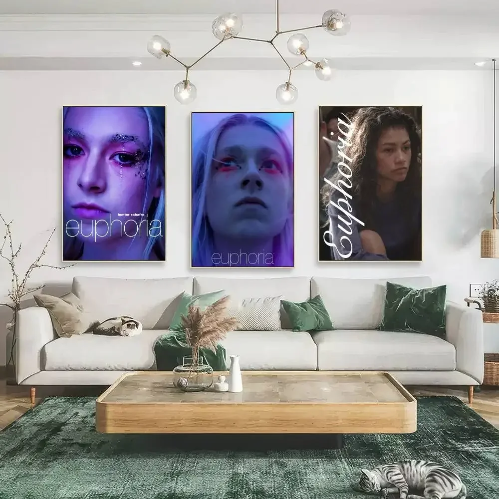1 قطعة Euphoria TV SeriesDIY ملصق لاصق مقاوم للماء ورقة ملصق مقهى بار ديكور المنزل