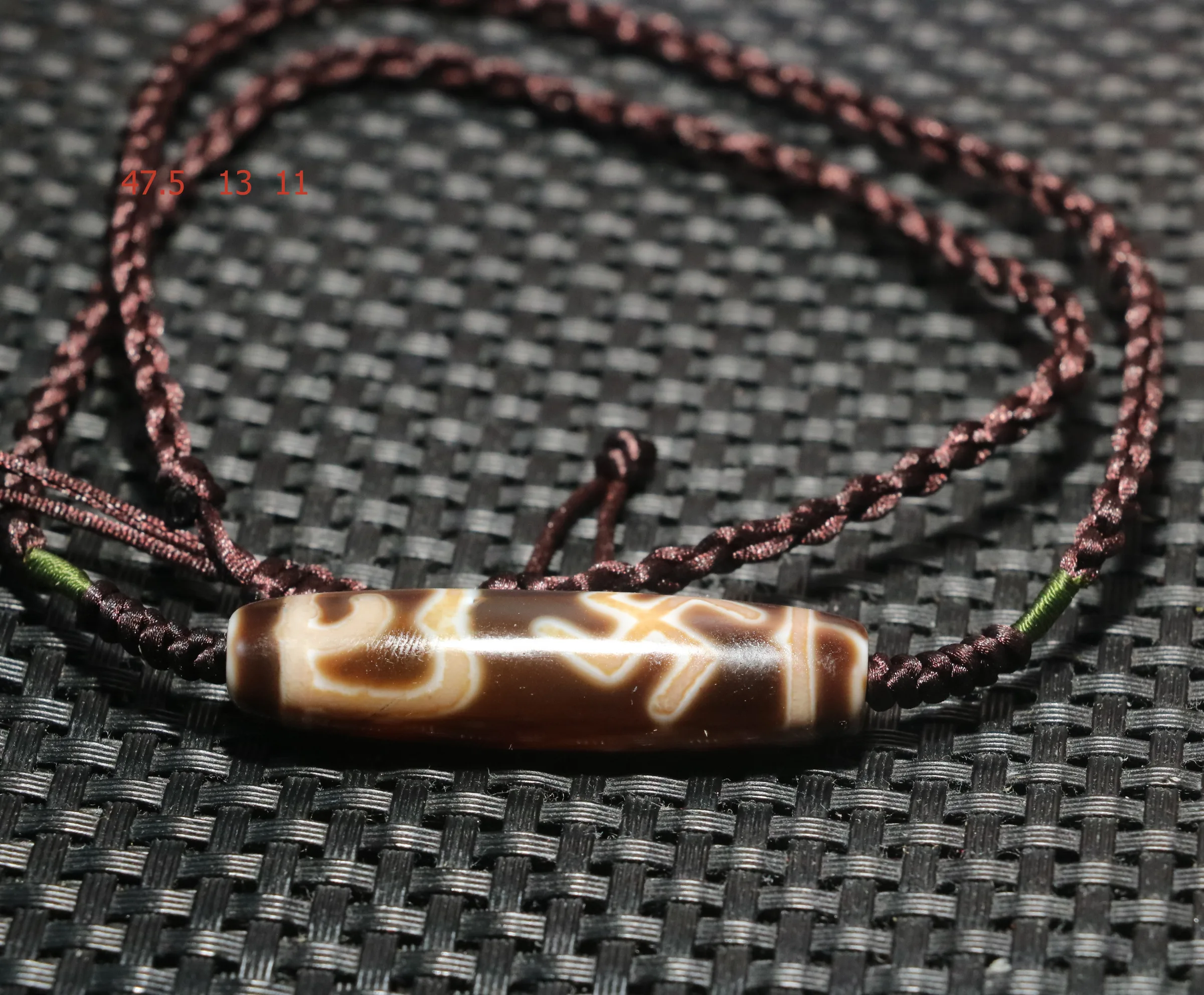 

AL Ultra Energy Тибетский старый агат плавная большая удача Wanzi Лотос База dZi Подвеска из бисера Амулет Ожерелье Таймстаун