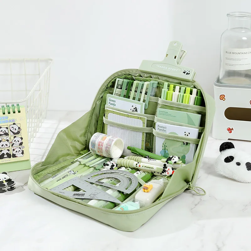 12 Layer Large Capacity Pencil Case 90 Degree Wide Opening Round Zipper Pen Bag Organizer Pouch for School Office Stationery