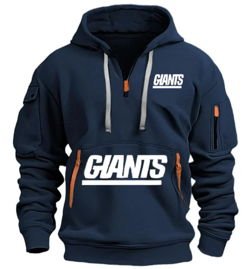 

Men's hooded personalized top, zippered multi pocket pullover, sports and casual jacket