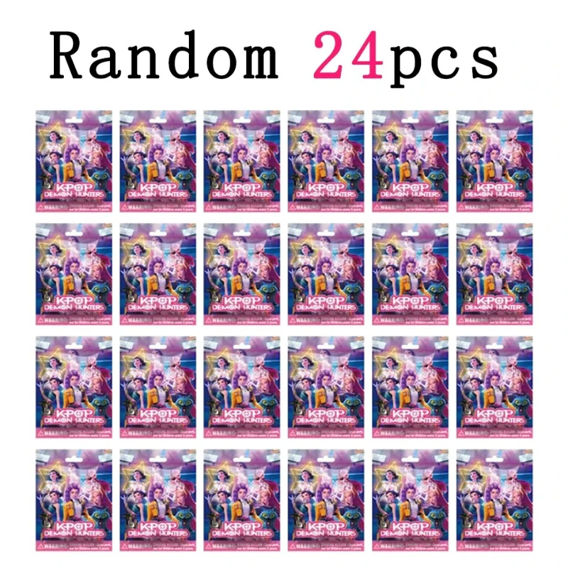 

@ -24pcs/Set Kpop Demon Hunters Action Figure Toy Derpys Tiger Rumi Mira Zoey Sussy Figurine Doll Fans Surprise Gift Blind box