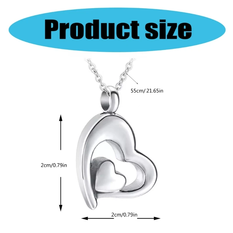 Heart Pendant Necklace Heart Necklace Valentines Christmas Jewelry for Women Dropship