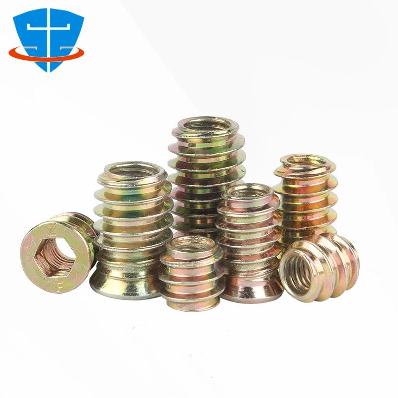 

10 шт. Гайки-вставки SHOUZHENG FASTENER M6 M8 M10 из оцинкованной стали