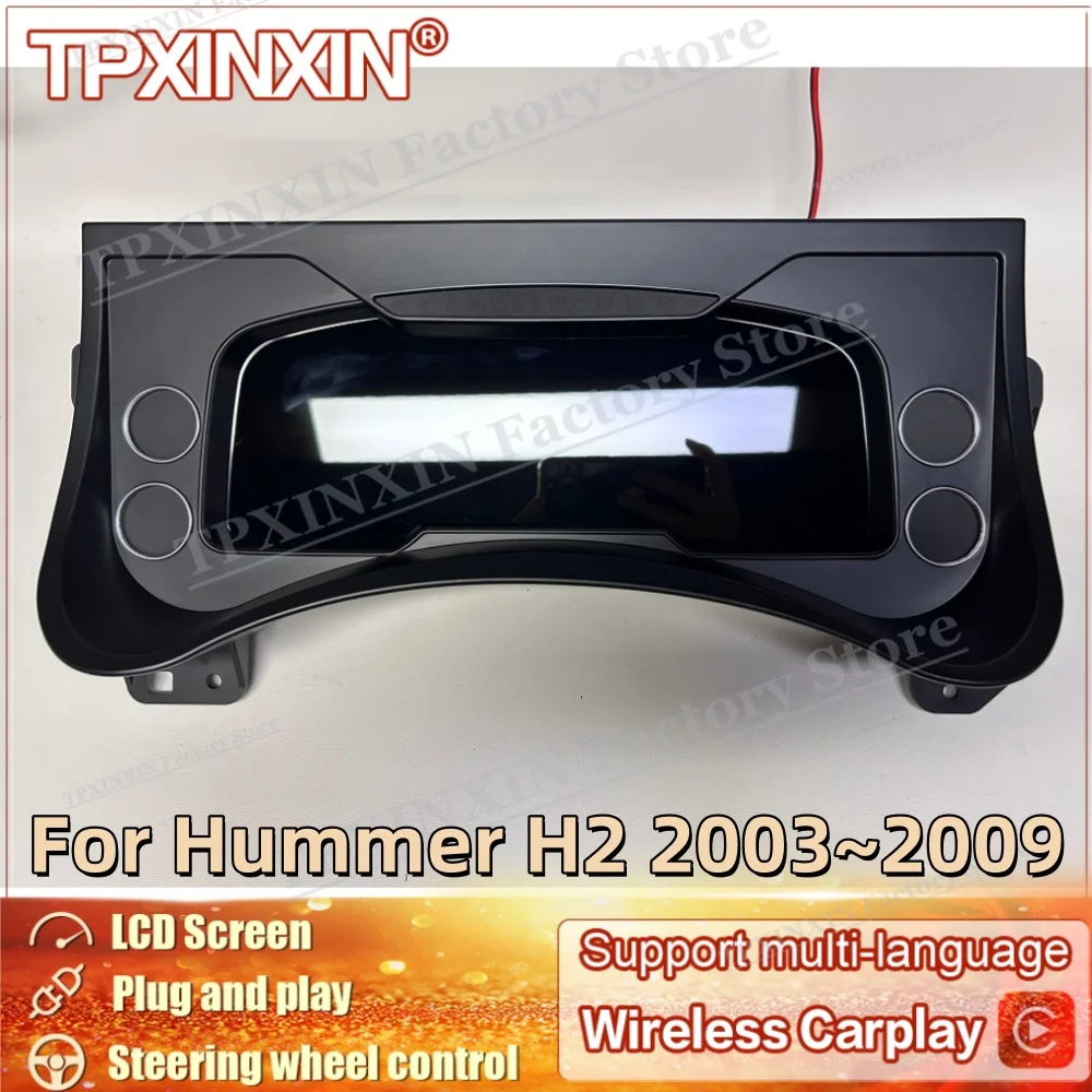 

For Hummer H2 2003~2009 2025 NEW Spot Refit Upgradation Digital LCD Cluster Car Digital Dashboard Panel Carplay 12.3 Inch