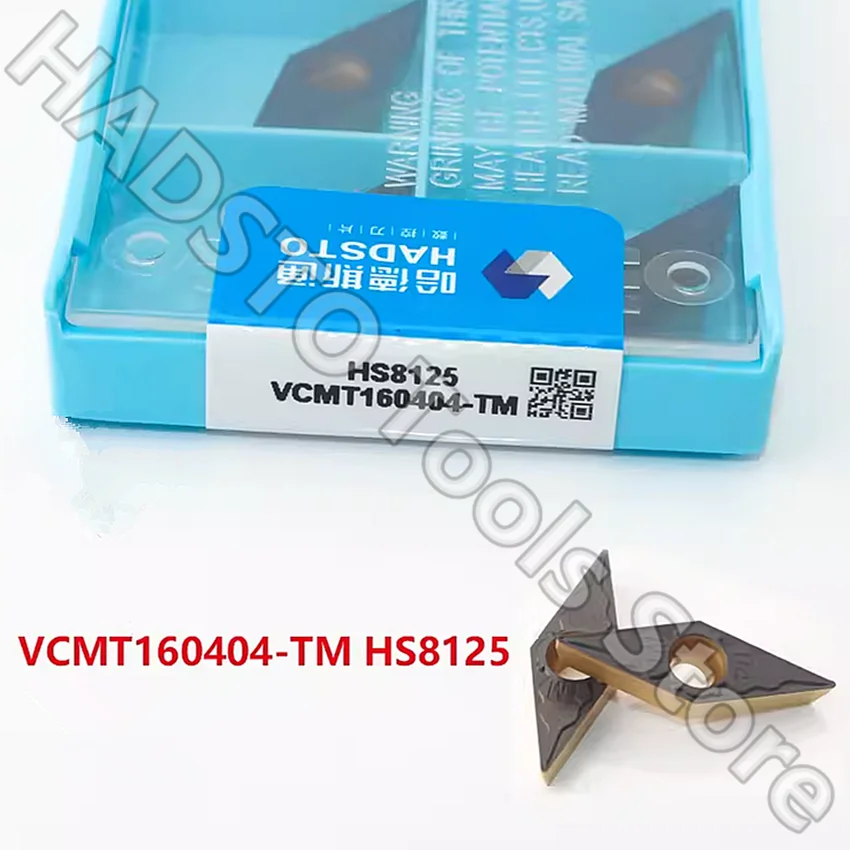 

VCMT160404-TM HS8125/VCMT160408-TM HS8125/VCMT160412-TM HS8125 VCMT331 VCMT332 VCMT333 HADSTO CNC carbide inserts Turning insert