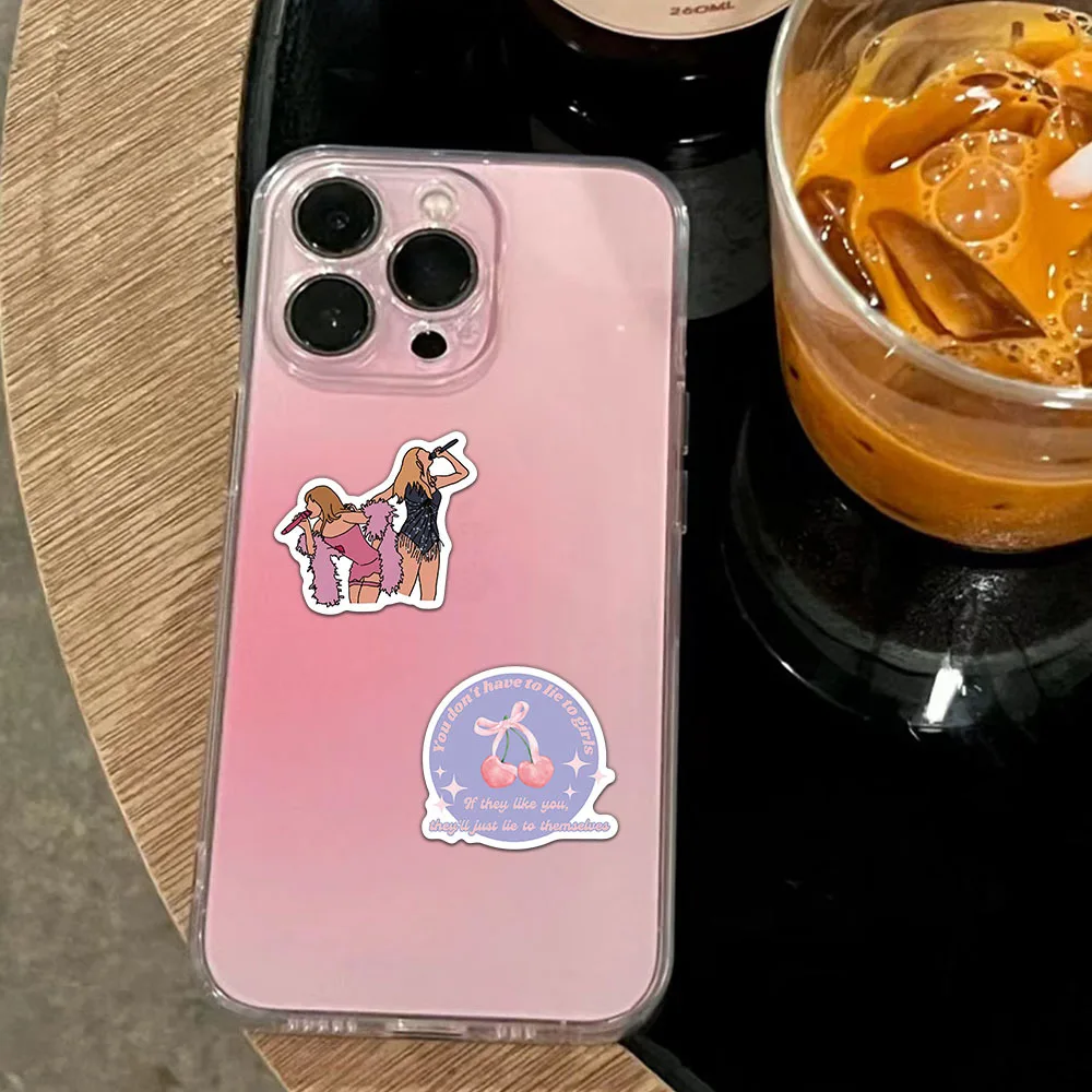 50PCS Sabrina Carpenter Stickers Exquisite Handbooks Material Phone Cases Laptop Suitcases Water Cups Waterproof Stickers image 3