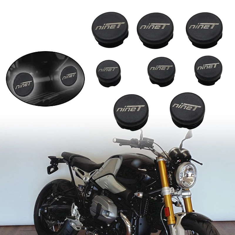 Fit For BMW R Nine T R NINET 2017-2023 2022 2021 2020 Motorcycle Accessories Frame Hole Cover Caps Plug Decorative Frame Cap Set