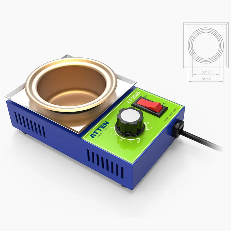 

Antaixin tin melting furnace soldering furnace LT-350B high power tin pot small tin furnace 200W300W