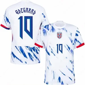 Jersey de futebol impresso para adultos e crianças, camisa Noruega 10, absorva o suor, uniforme de exercício ao ar livre, 2024-2025 8 principais vendas roupa noruega - №5