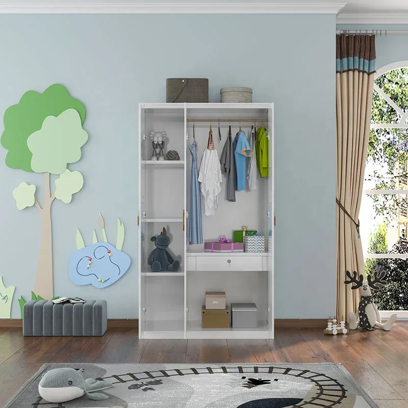 Modern Kids Bed and Wardrobe Set for Boy's Bedroom