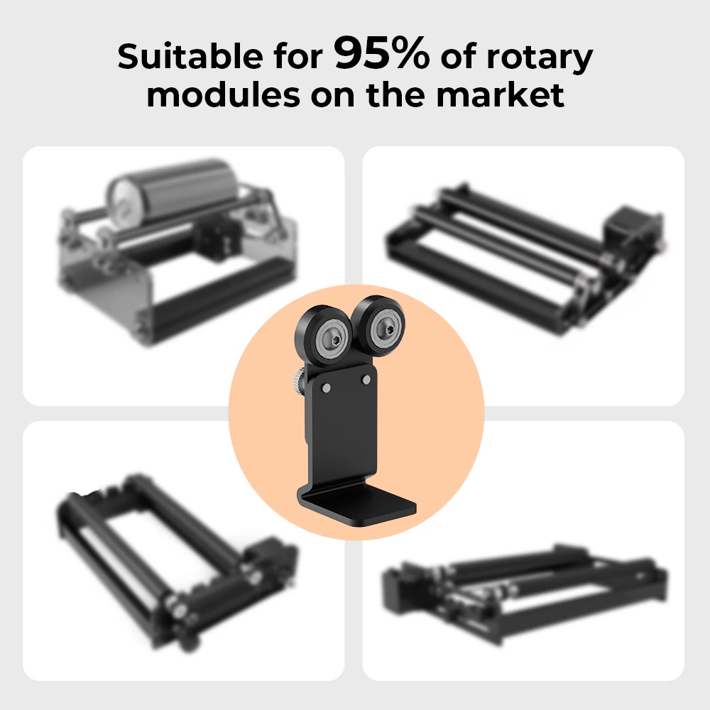 ACMER M2 Height Increasing Bracket For Engraving Cylindrical Objects Cans Roller Support Frame Stand Bracket Y-Axis Rotating