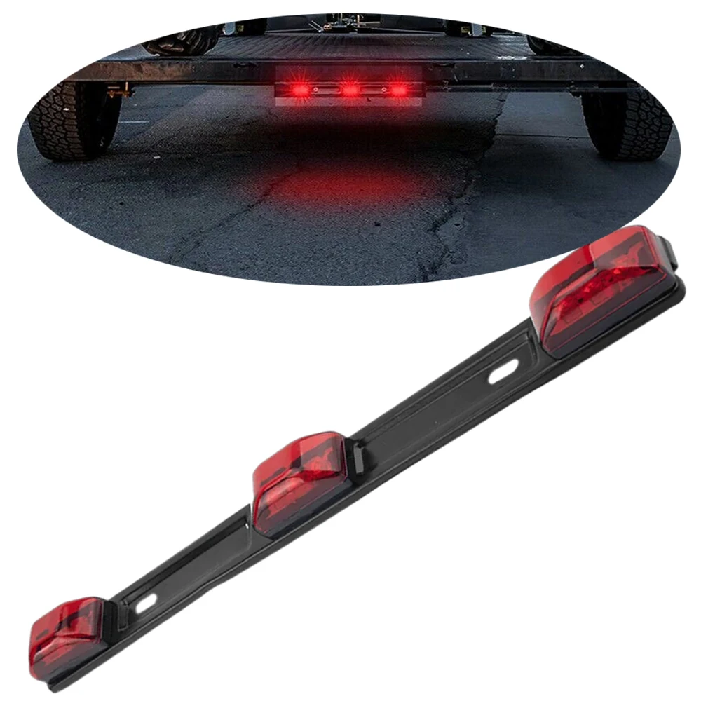 

1pc red light 9LED long tail light brake signal light strip accessories suitable for 12V cars and trucks
