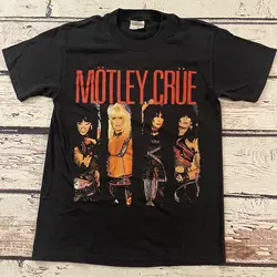 Vintage Ende 90er Jahre Mötley Crüe Grafikband T-Shirt Größe Small-