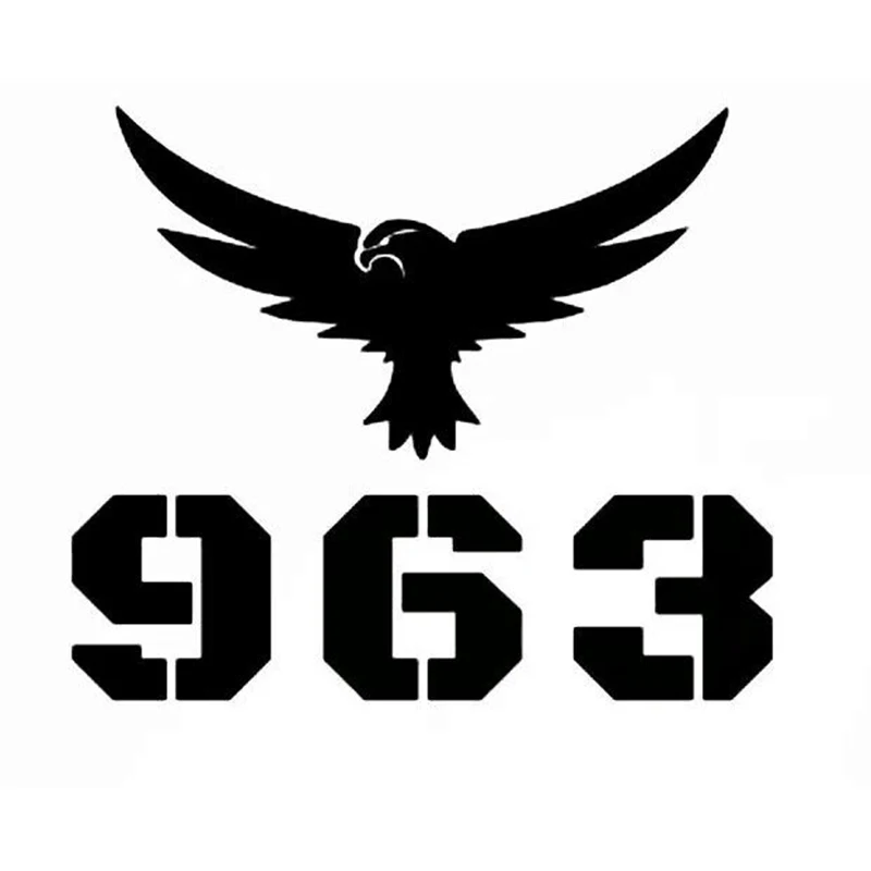 CS11063#  For SYRIA Map 963 Eagle Car Sticker Vinyl Decal Waterproof Auto Decors on Car Door Bumper Rear Window