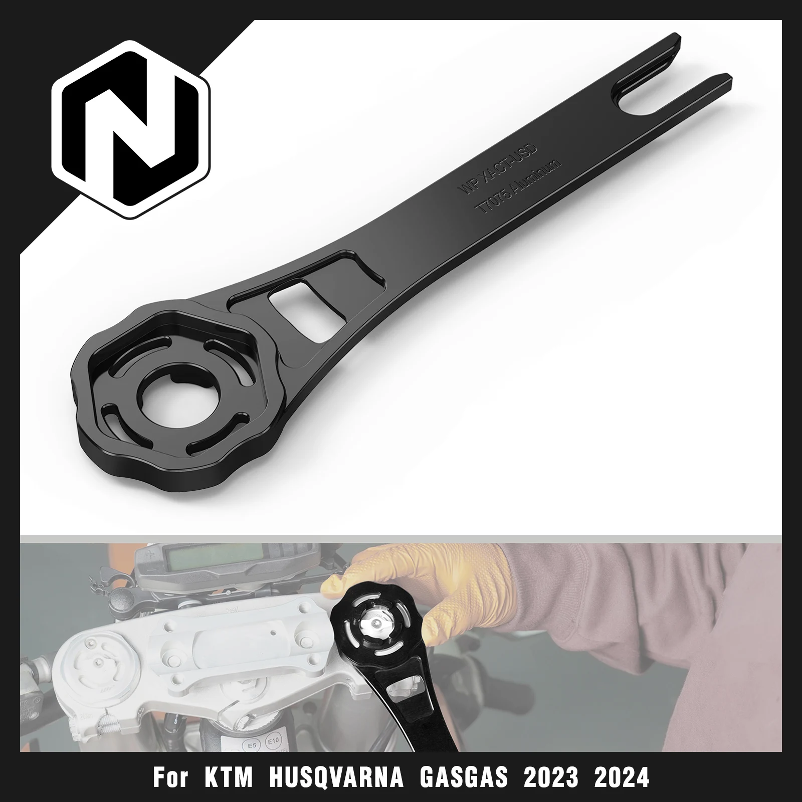 

For GasGas EC300 EC250 EX300 MC125 MC250 ES350 ES500 ECF EXF MCF 250 350 450 EW500F 2024 NICECNC Multi-Purpose Suspension Tool