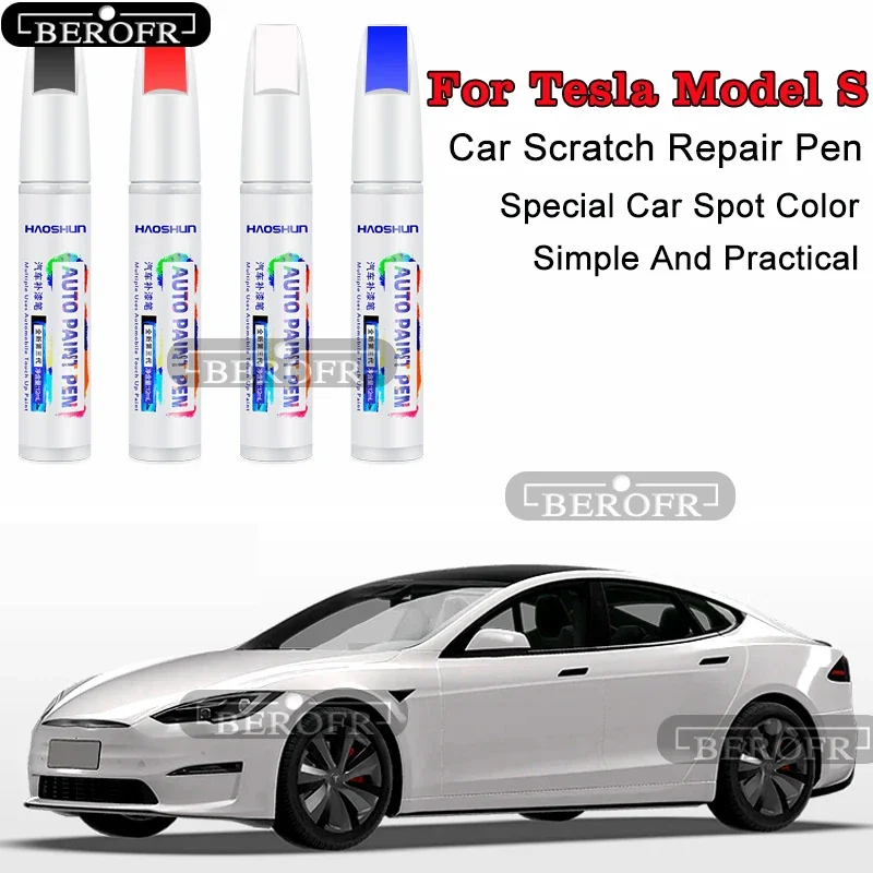 

Набор для ремонта царапин на автомобиле Tesla Model S: карандаш для покраски, аксессуары для модификации, средство для удаления царапин, комплект для восстановления лакокрасочного покрытия