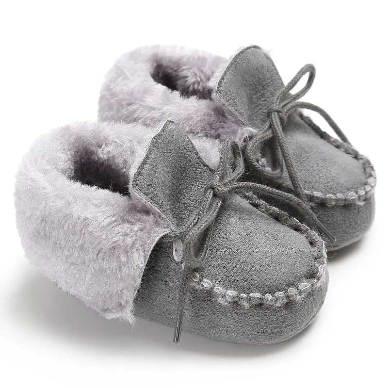 0-1 Jahre alte Jungen Mädchens chuhe mit Samt Lern schritt Baumwoll schuh vielseitige Baby warme Schuhe Winter lässig lernen Schritt Schuhe