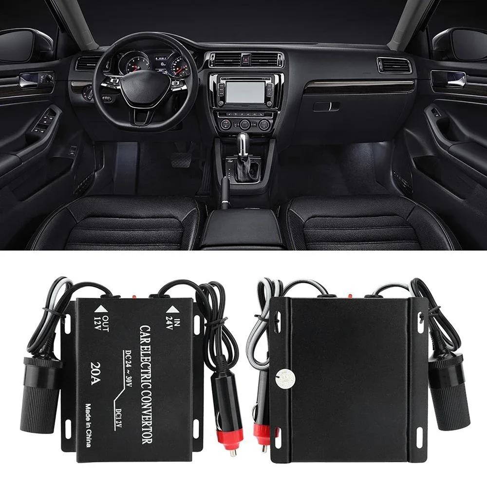 NEW Cigarette Lighter 30A 20A 10A 24V To 12V Type Car Power Supply Converter Step Down Transformer