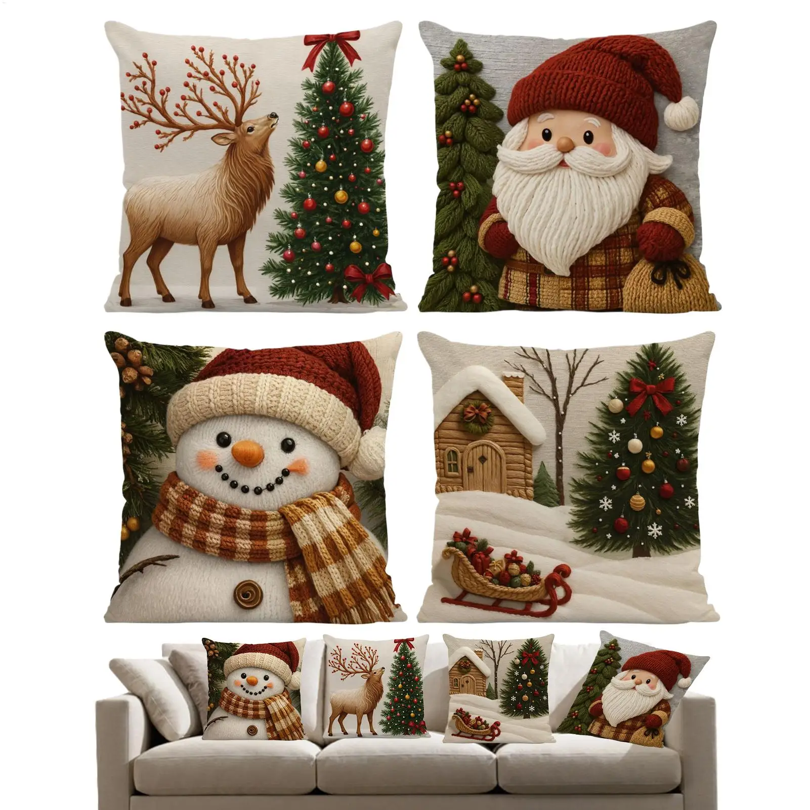 

Рождественская наволочка для домашнего декора, льняная наволочка с рисунком снеговика, осенние наволочки для стула, дивана, спальни, гостиной, общежития