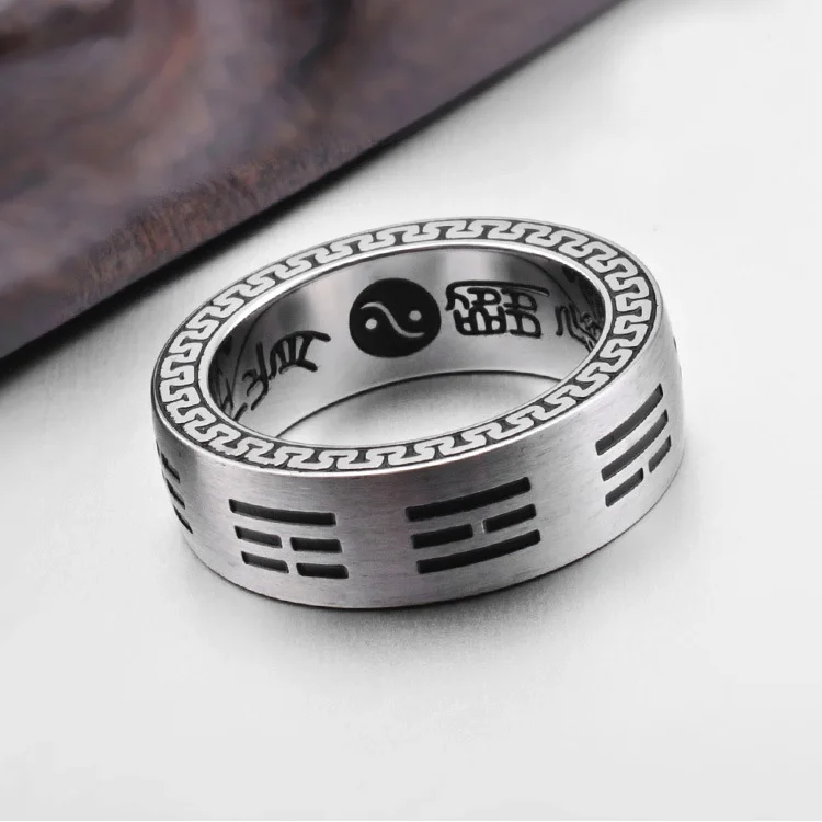 Men's titanium steel ring trendy and domineering index finger ring tail ring personalized gift