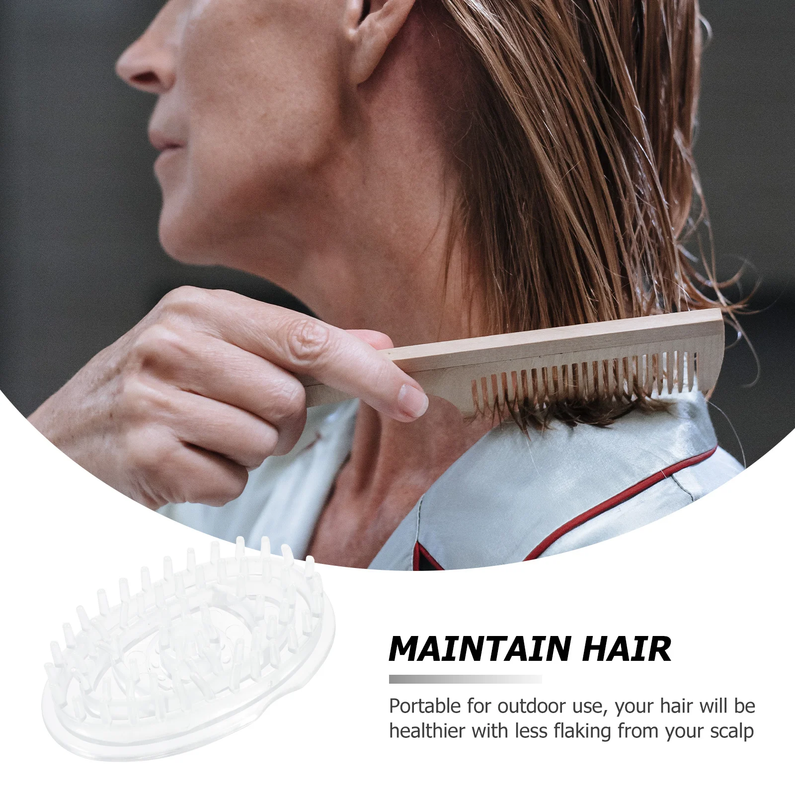 

2 шт., щетка для ухода за волосами, изготовленная из эластичного силикона, эффективный скребок для головы для уменьшения плавления, портативный инструмент для терапии кожи головы