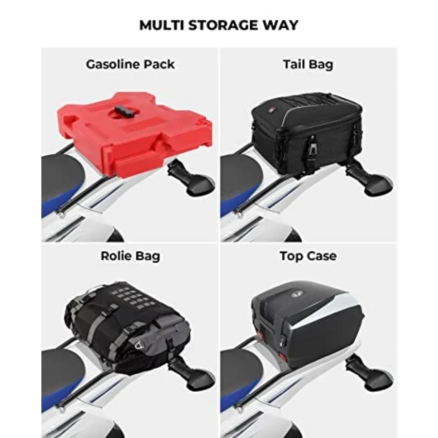 حامل تخزين الأمتعة للرف الخلفي العالمي للدراجات النارية DRZ400S SM وKLX400S إندورو رف ذيل البضائع المتين مع YearRoun #4