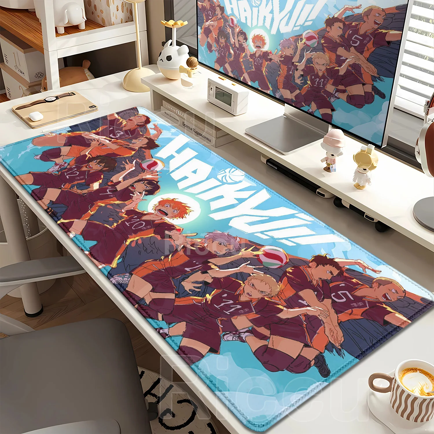 Mouse Pad Anime Haikyuu Large Mousepad Rubber Game Table Mat Laptop Desk Pad XXL Non-slip Computer Keyboard Office Desktop Mats