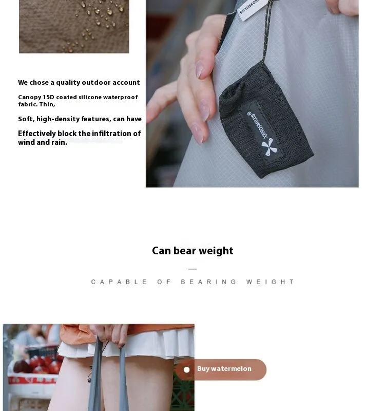 XENOSMILUS Mini Portable Eco-Friendly Shopping Bag, Lightweight and Waterproof, Ideal for Traveling, Storage and Shopping