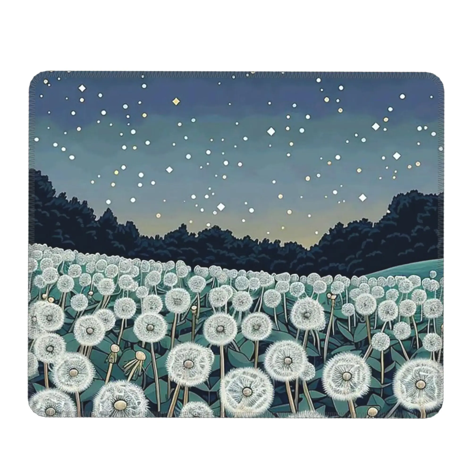 Beautiful Dandelion Night Sky Mouse Pad Computer Keyboard Mouse Mat Gamer PC Laptop Desk Mat Office Accessories Table Mats