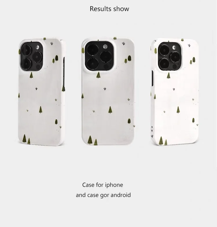 حافظة هاتف خشبية ذابلة باللون الأخضر الثلجي لهاتف آيفون 17 Air 16E 15 PROMAX 14 Plus 13 12 MINI 11 PRO 16Plus XR XS غطاء هاتف أكريليك