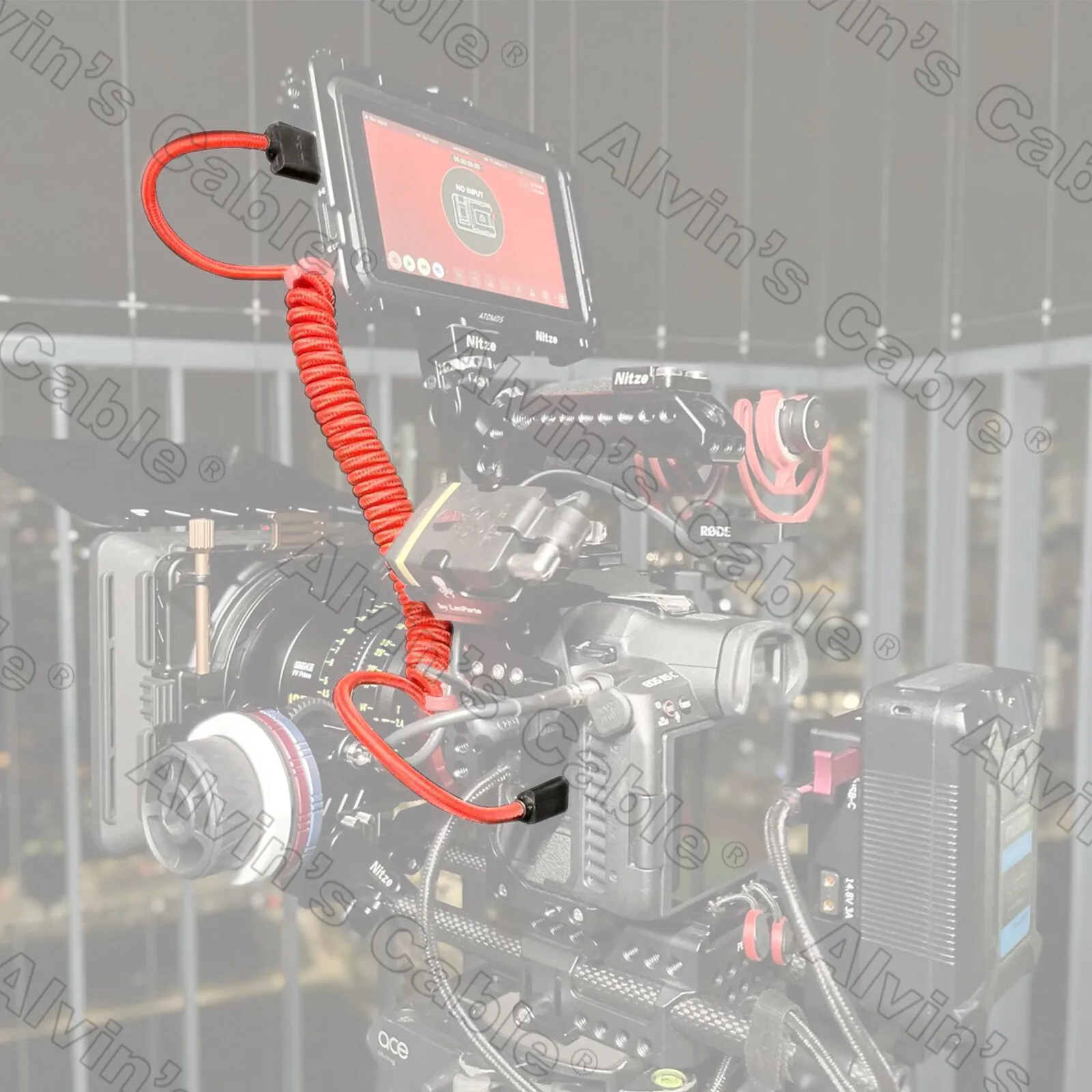 Câble enroulé tressé 8K 2.1 Micro HDMI vers HDMI complet pour Atomos Ninja V 4K 60P