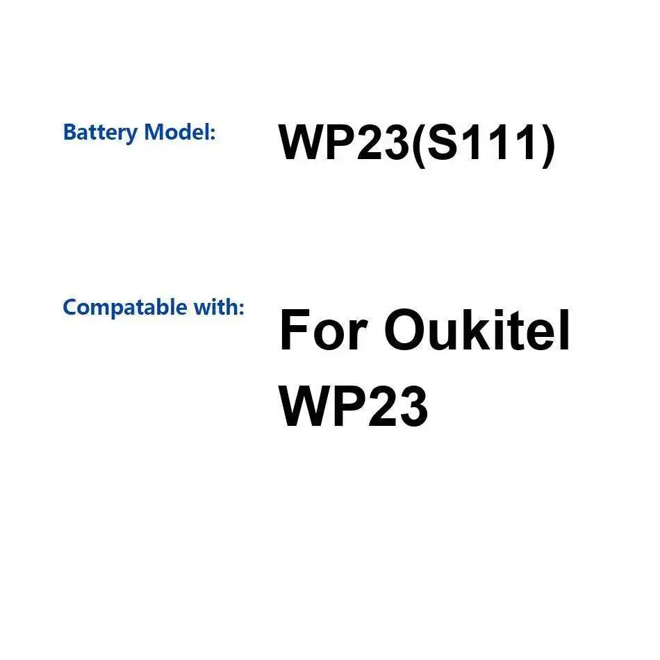

10600Mah High-Efficiency Mobile Phone Battery Long-Lasting For Oukitel WP23 S111