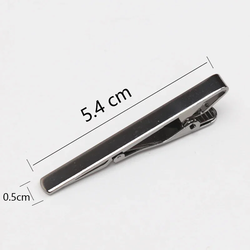 New Tie Clip for Men Simple Metal Silver Colour Wedding Gifts Shirt Men's Business Ties Bar Clasp Pin Man Necktie Accessories