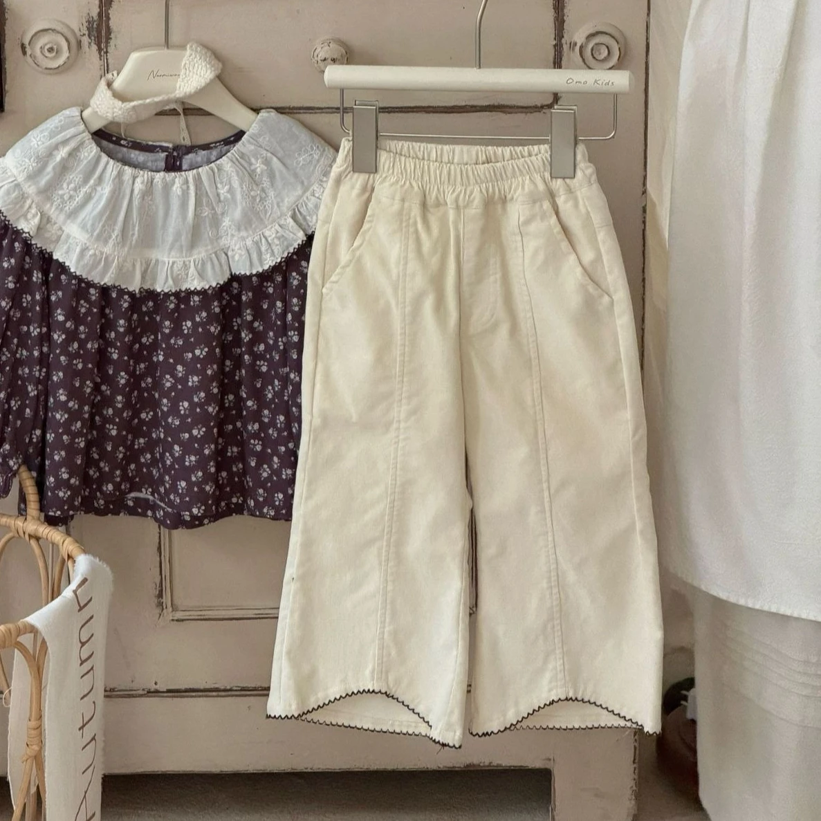 Girls Pants 2026 Spring and Autumn New Children's Clothing Korean Style Girl Baby Loose Casual Slim Straight Tube Micro Pants