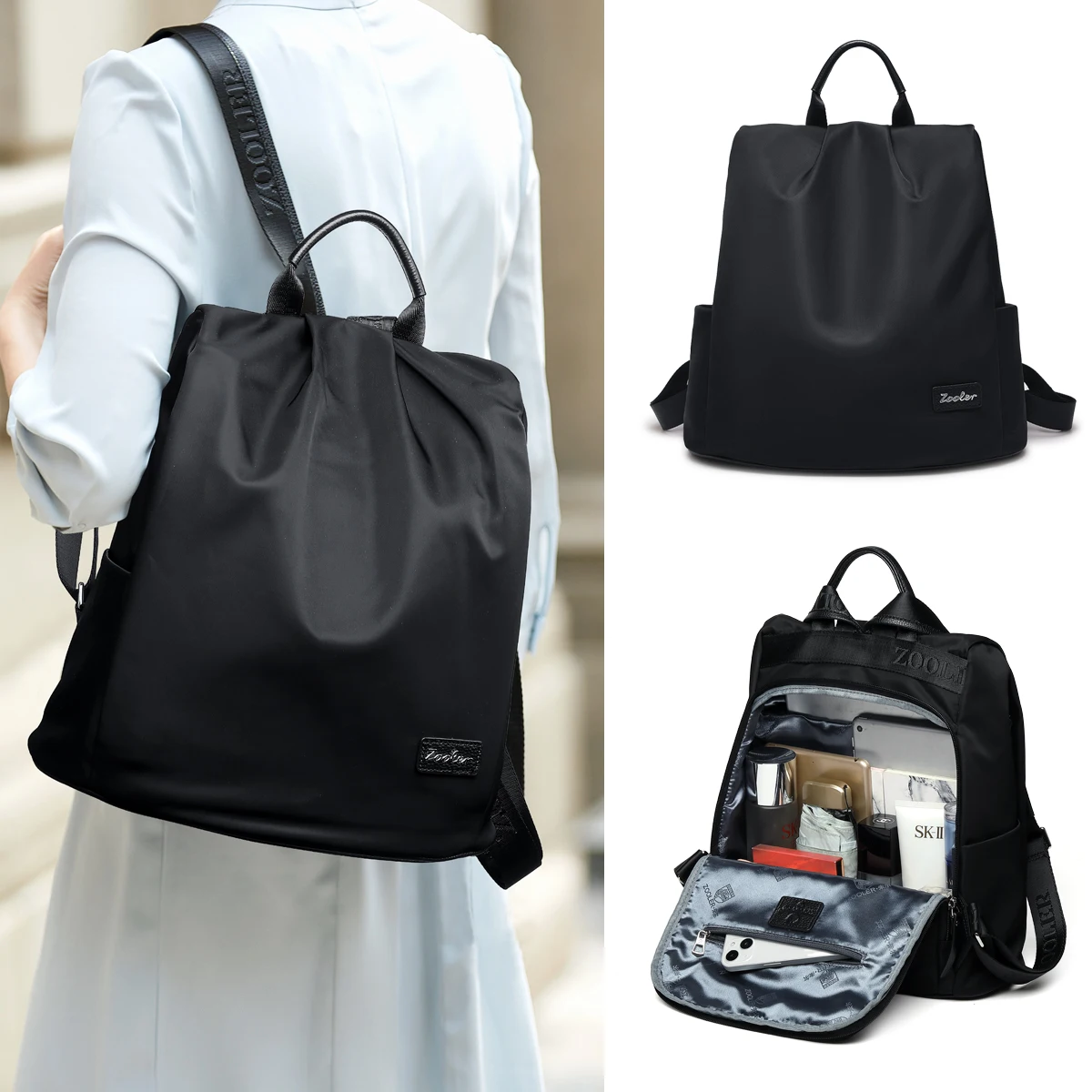 ZOOLER Hot Quality Women Backpacks Schoolgirl Book Bag Travel Anti-theft Backpack Vintage Female Functional Bags- D132