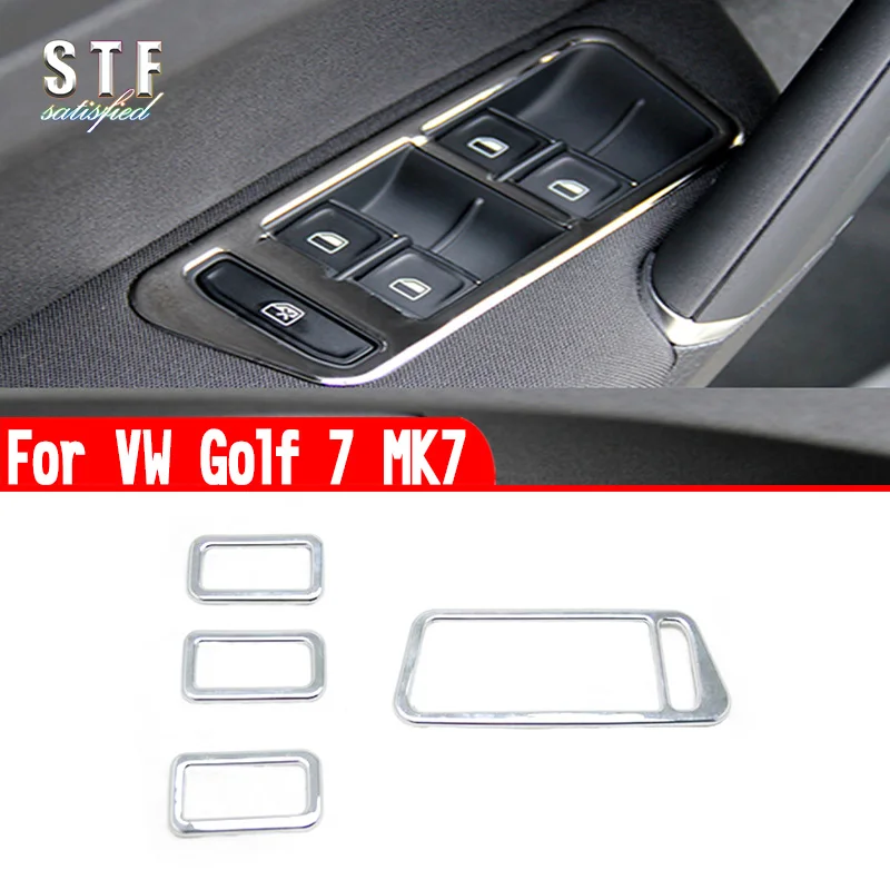 

Для VW Golf 7 MK7 2014-2020 автомобильные аксессуары, кнопки для внутренней двери, окна, накладка, молдинг, декоративные наклейки W4