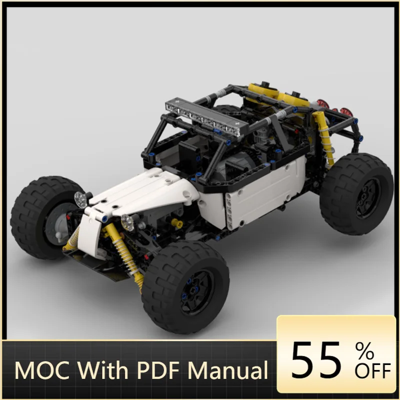 585 パーツ MOC シティ交通シリーズ デューンバギーモデルビルディングブロックレンガ DIY クリエイティブ組み立て教育玩具クリスマスギフト