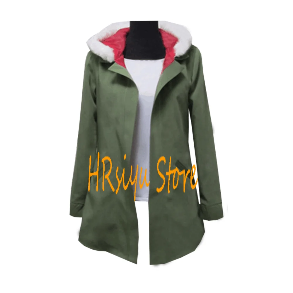 

Anime Cosplay Yukine Olive Green Hooded Jacket Cosplay Costume Unisex Custom Size