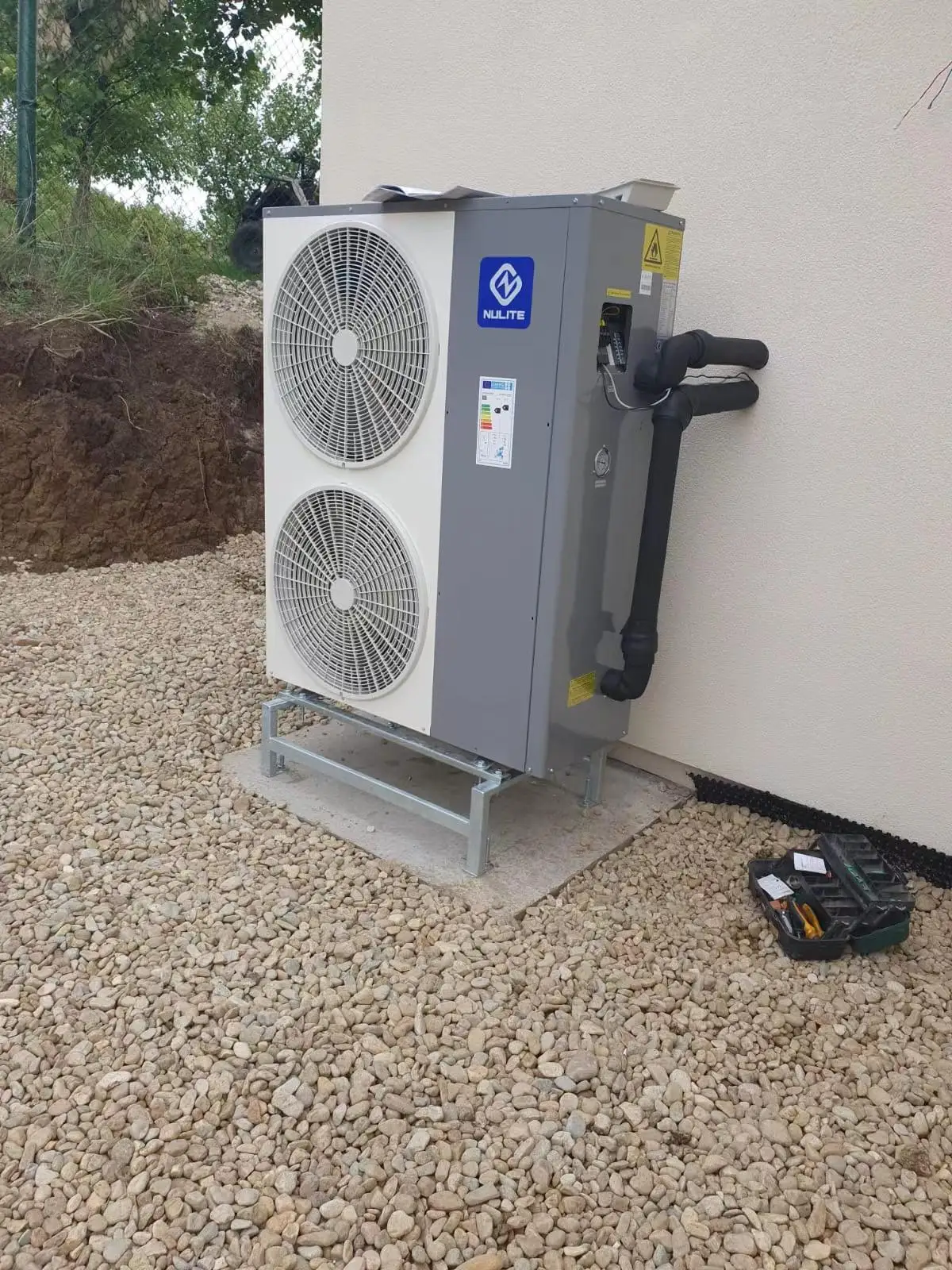 Nulite New Energy Bkdx40 Bkdx50 20kw Air To Water R32 Heat Pump Air Water Heater Heatpumps For House Heating