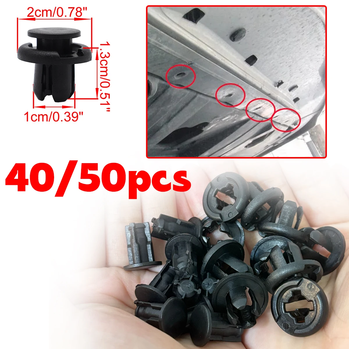 

For Honda Civic FK1/2/3/FN1/2/3/4 2005-2012 Push Fit Bumper Grille Engine Under Tray Grill Trim Panel Chassis Clips Rivet Parts