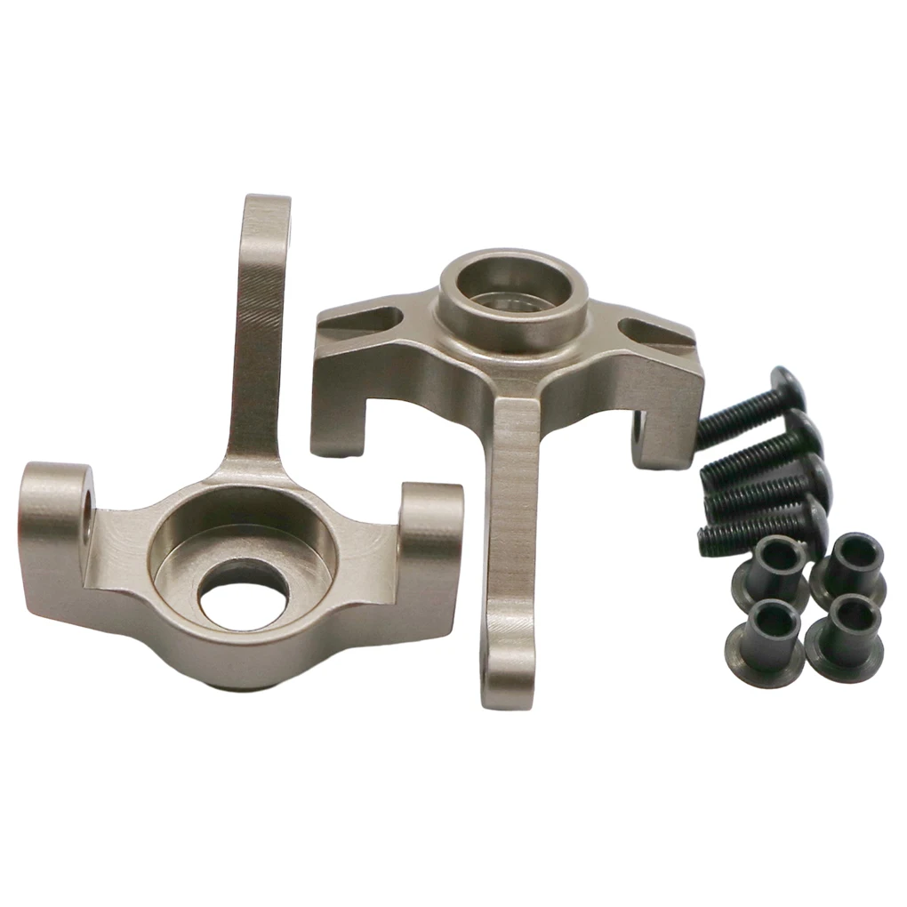 2piece Aluminum Alloy 1/10 Steering Hub Carrier For 94180 RC Car Part RC Car Accessories Replacement Parts