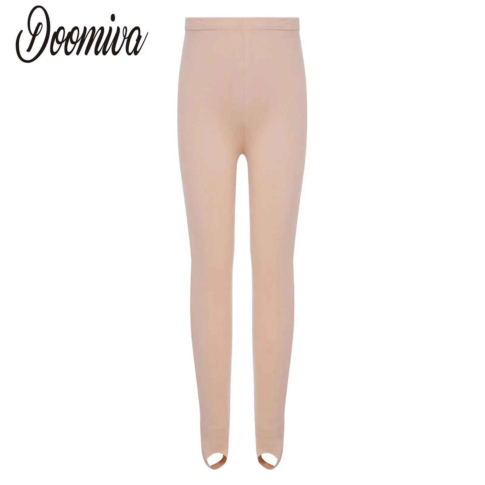 

Kids Girls Seamless Thermal Underwear Dance Leggings Bottoms Elastic Waistband Regular/Stirrup Leggings for Practicing Warm Up