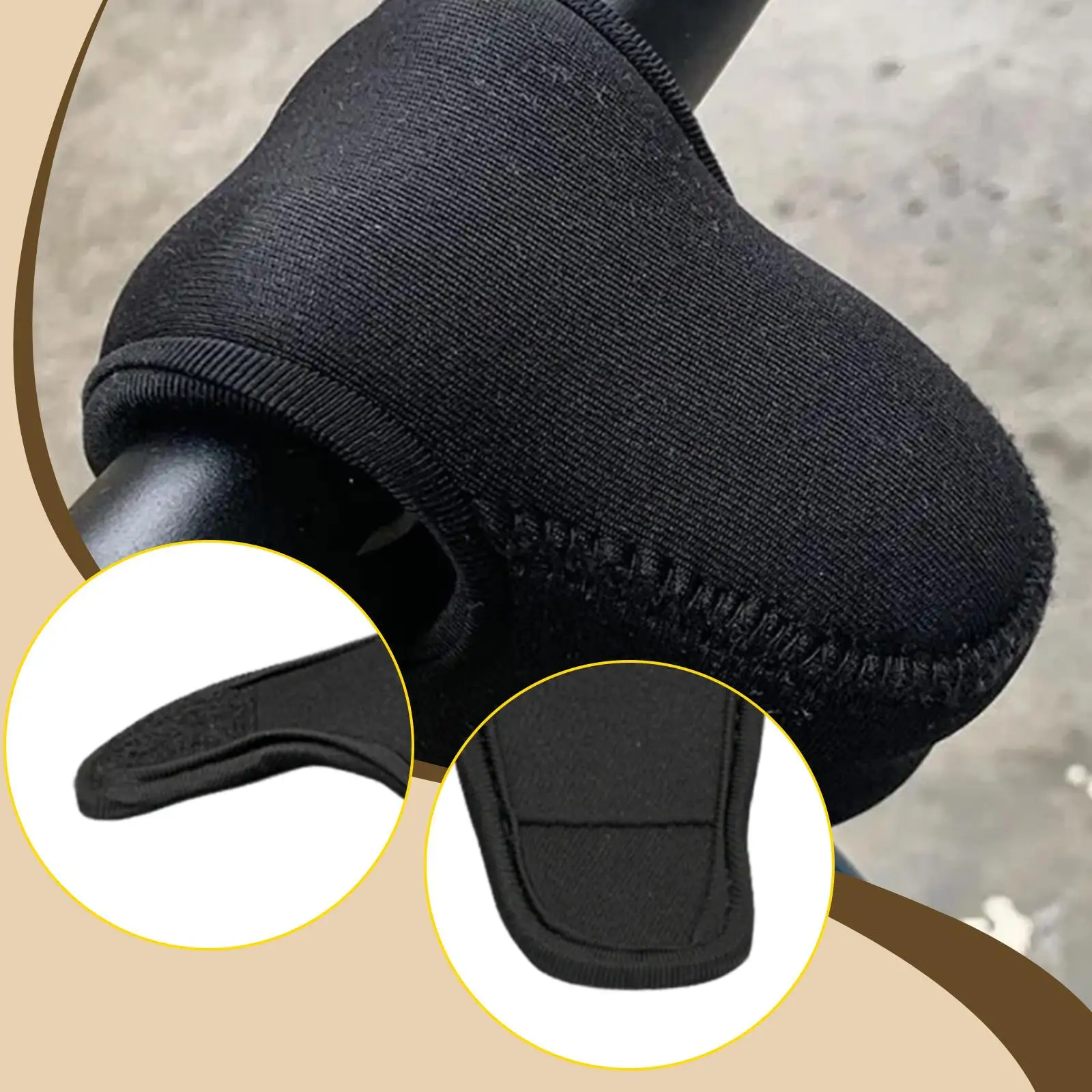 Kids Balance Bike Stem Cover Cover Anti Collision Easy to Install Black Chest