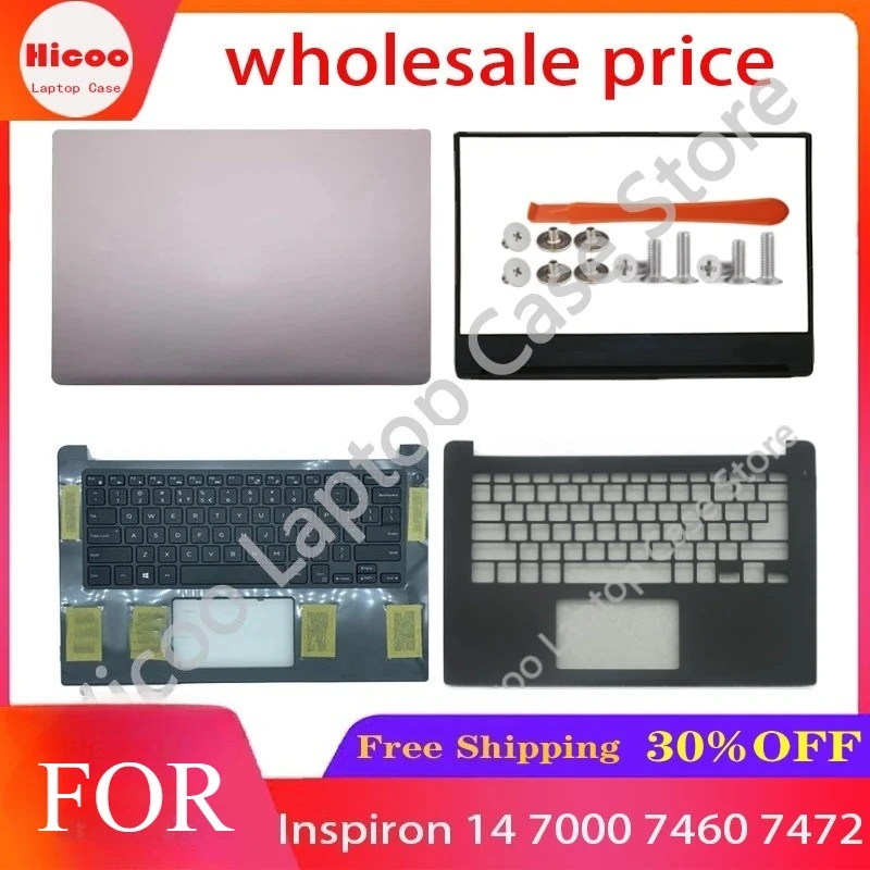 For Inspiron 14 7460 7472 Laptop LCD Bad Official/Frame/Palm Pad/Keyboard/Top Cover Host Cover